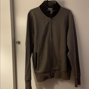 Women’s Billy Reid sweatshirt with suede trim M